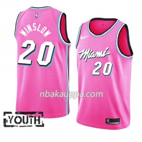 Miami Heat Justise Winslow 20 2018-19 Nike Vaaleanpunainen Pelipaidat Swingman - Lasten